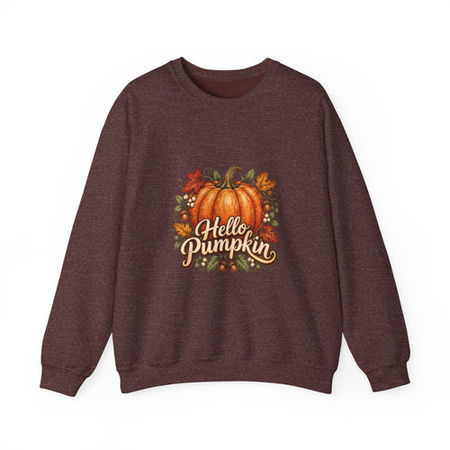 Hello Pumpkin Fall Crewneck Sweatshirt