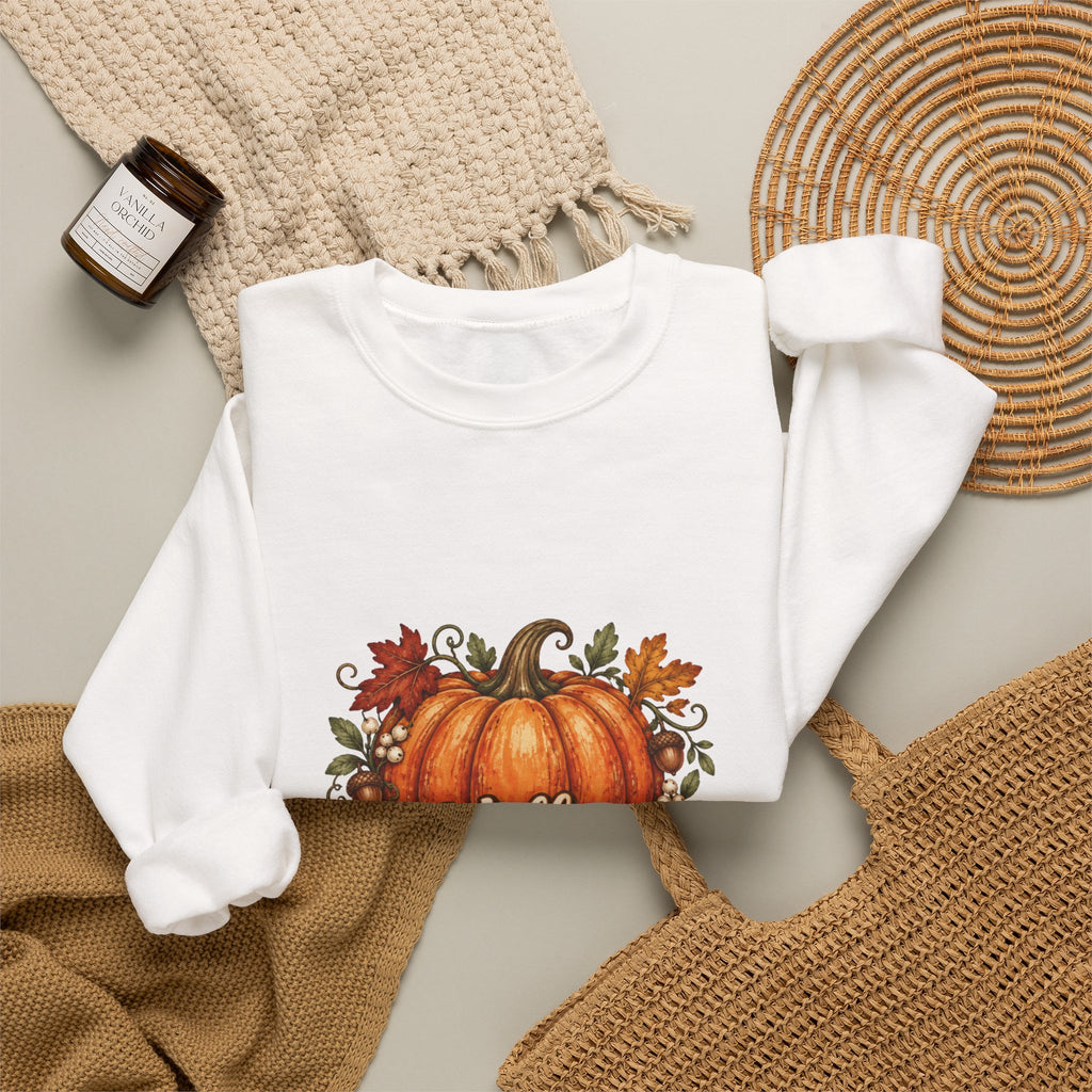Hello Pumpkin Fall Crewneck Sweatshirt