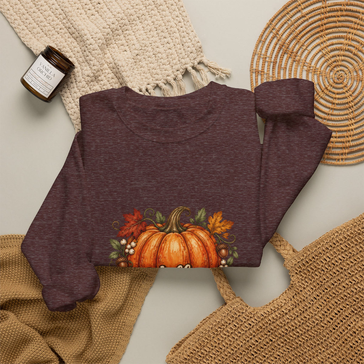 Hello Pumpkin Fall Crewneck Sweatshirt